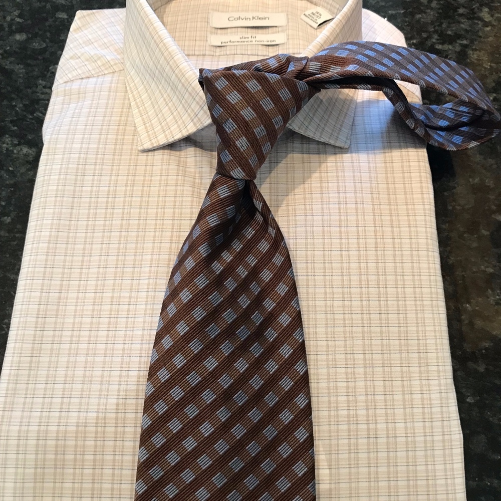 Nordstrom Brown and Blue Tie